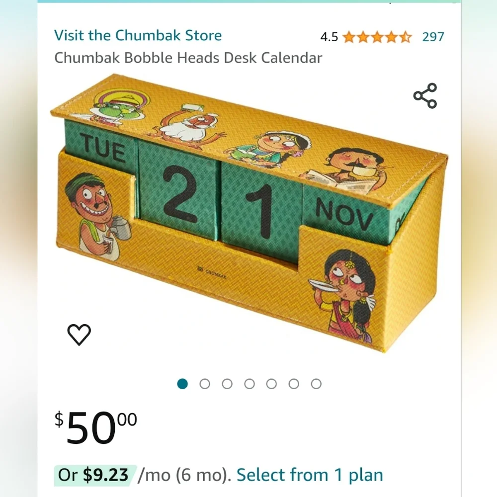 Chumbak Bobble Heads Desk Calendar